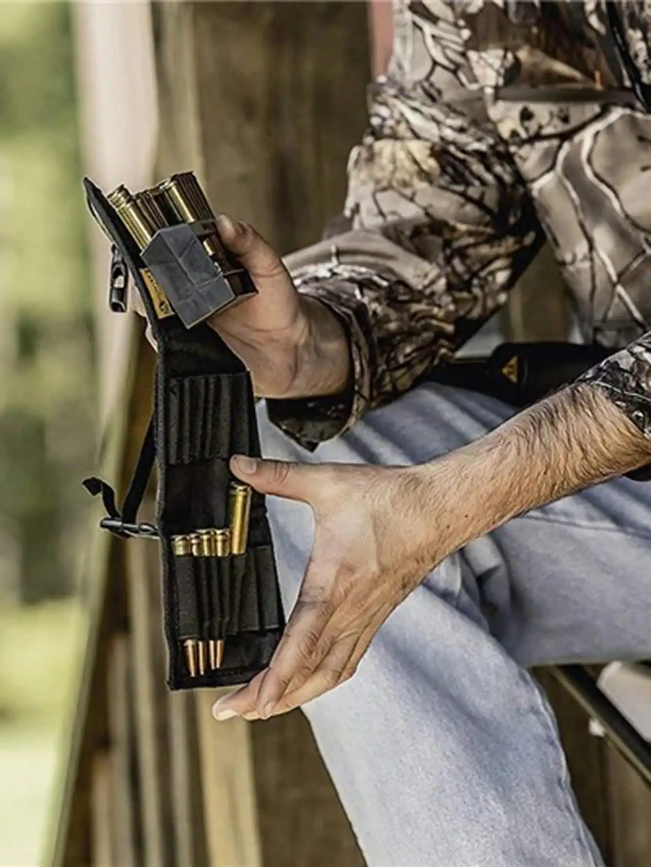 New cross-border Oxford cloth ammunition bag for 12 people, portable outdoor hunting ammunition bag, gun holster