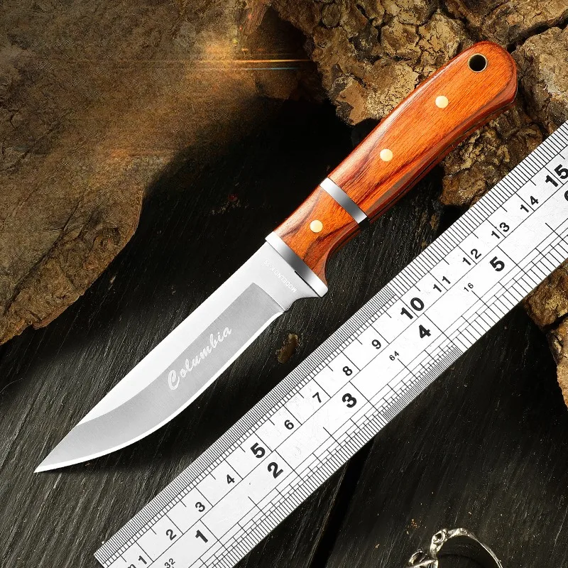 

Portable High hardness Straight knife Wilderness exploration Self Defense Pocket knives Camping Hunting Outdoor for Meat Knife