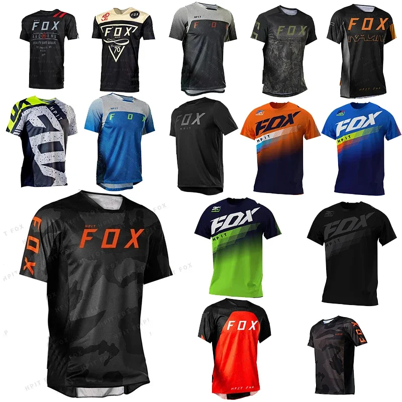 2022 motocross hegyi enduro Bicaj Öltözés Bicikli moto downhil Póló hpit Foxi Nők férfiak Kerékpározás mezt MTB shirts BMX