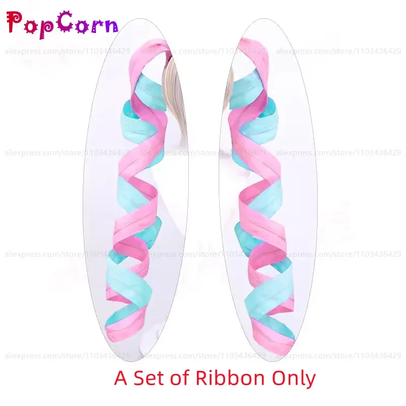 

Vivi 2025 Kangel 110 см длинный розовый синий смешанный парик косплей аниме термостойкие синтетические парики