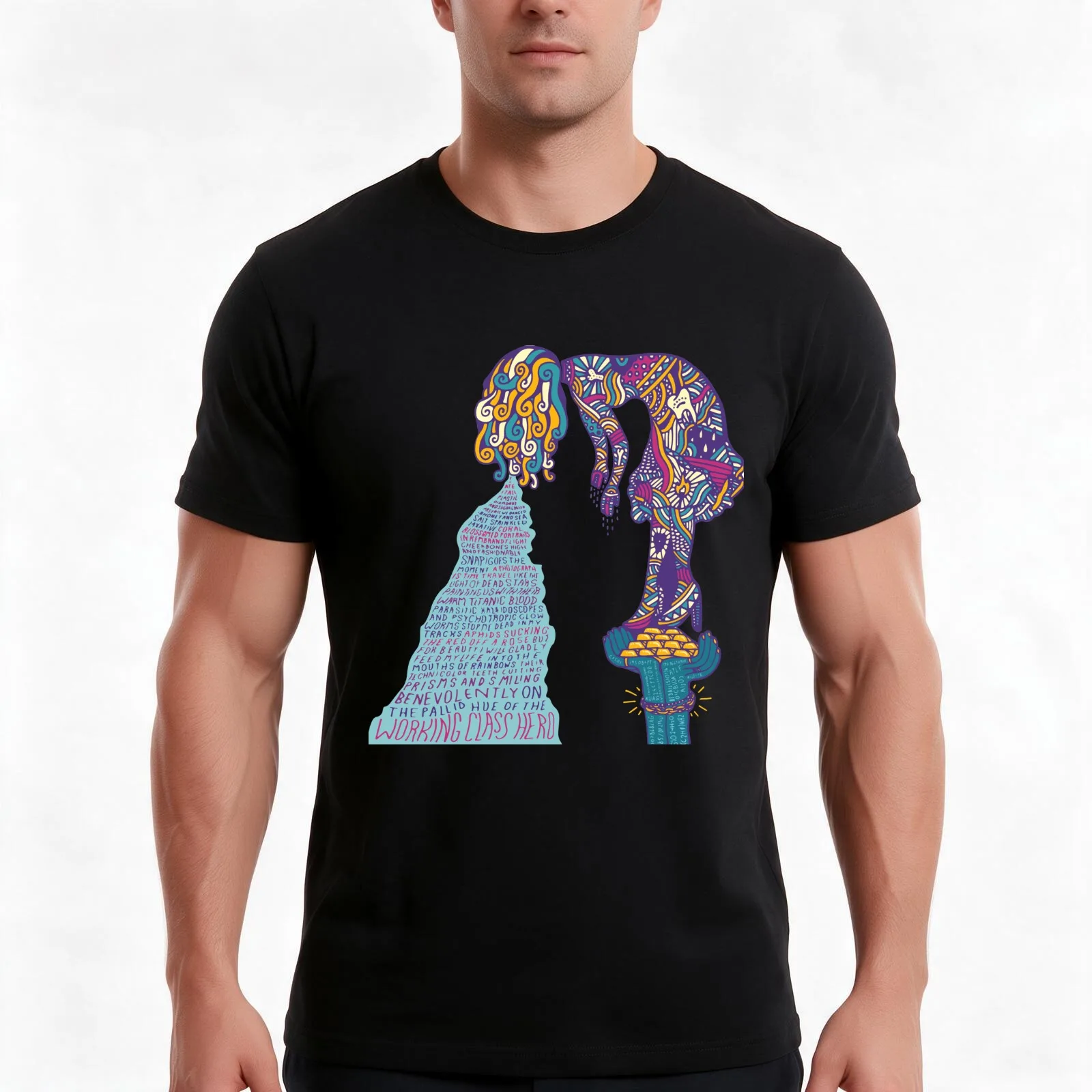 Supermodel - Foster the People T-Shirt, Summer Casual Cotton Tee, Oversized Streetwear Tops, Vintage Graphic Print, 100% Cotton