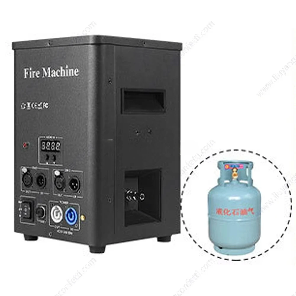 Spectacular Hat Flame Column Fire Machine Wedding Display Manual Control DMX512 Spray Injector Stage Special Effects Aluminum