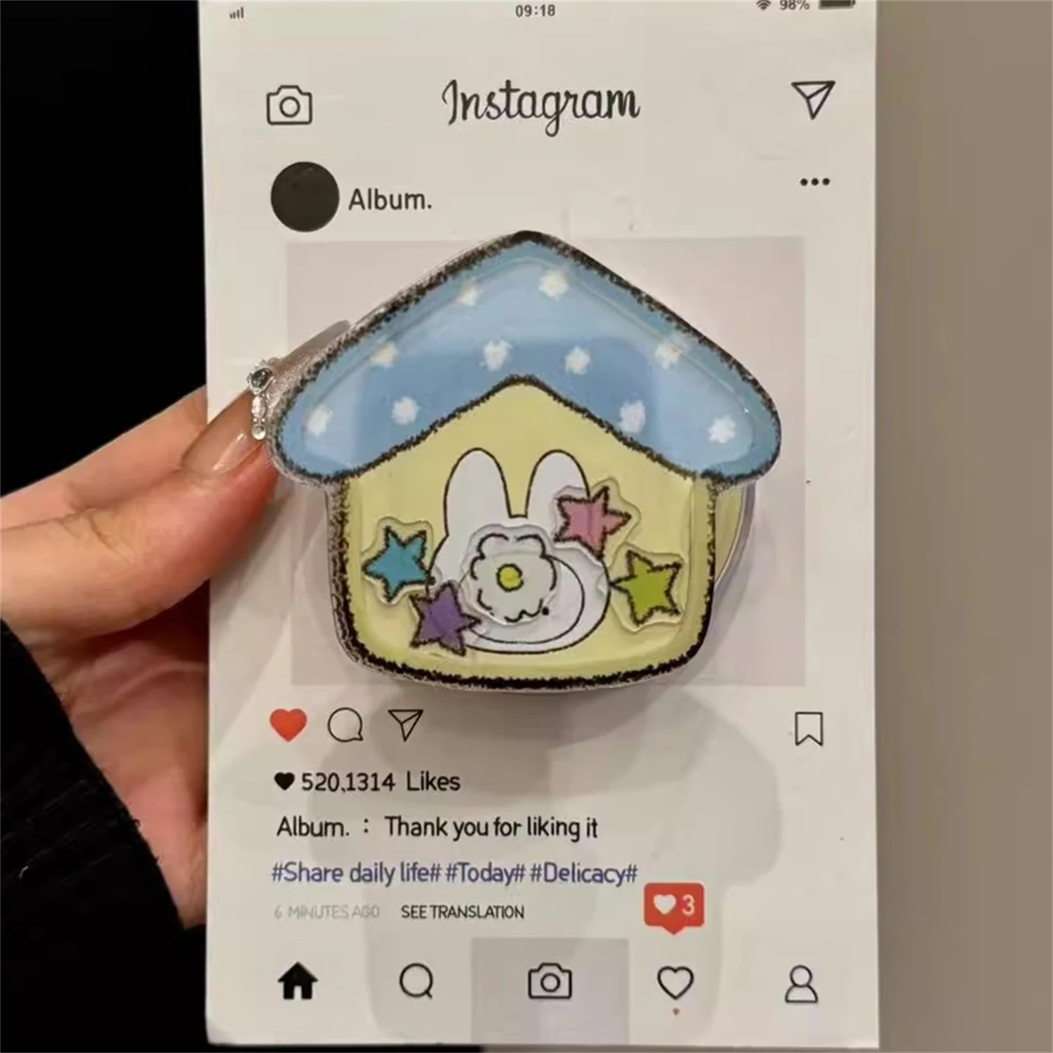 

Korean Cute Magnetic Stand for Magsafe Grip Tok Griptok Bracket Phone Holder Support For IPhone Samsung Pad Smart Tok