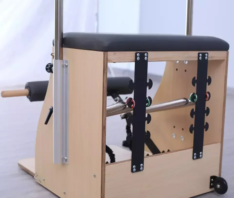 Professional Yoga Training Exercise Equipment Machine Maple Pilates Chair Wunda Chair