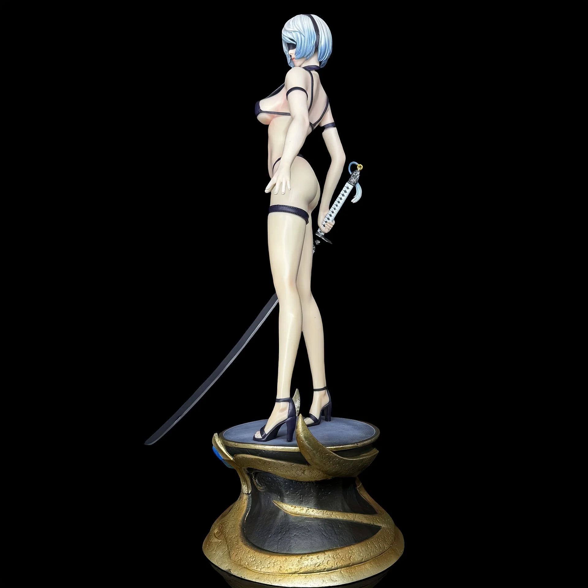 55CM NieR : Automata YoRHa No. Figurine en PVC dur de Type 2B 2A 2 A B ver girl, jouet de jeu, Collection pour adultes, modèle animé, poupée, cadeaux