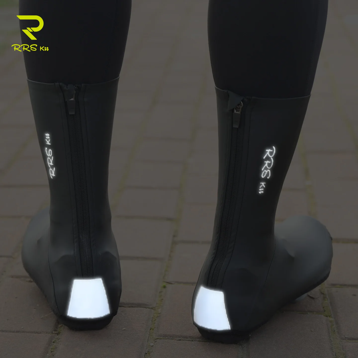 RRSKIT Cycling Lock Shoe Thin Fleece Shoe Cover Road Mountain Bike Lock Shoe Cover Waterproof Windproof Autumn Winter Shoe Cover - view 4