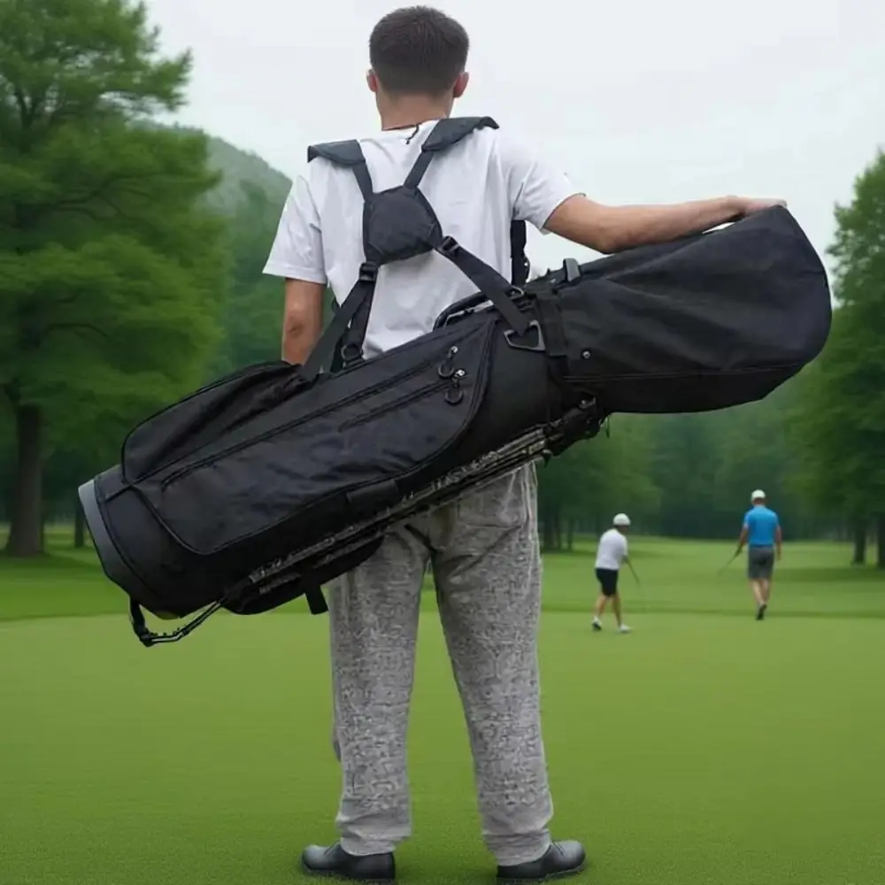 Dustproof Golf Club Rain Cover Waterproof Club Protector Golf Bag Dust Cover Rain Shield Snap Button Golf Club Sleeve Sports Bag