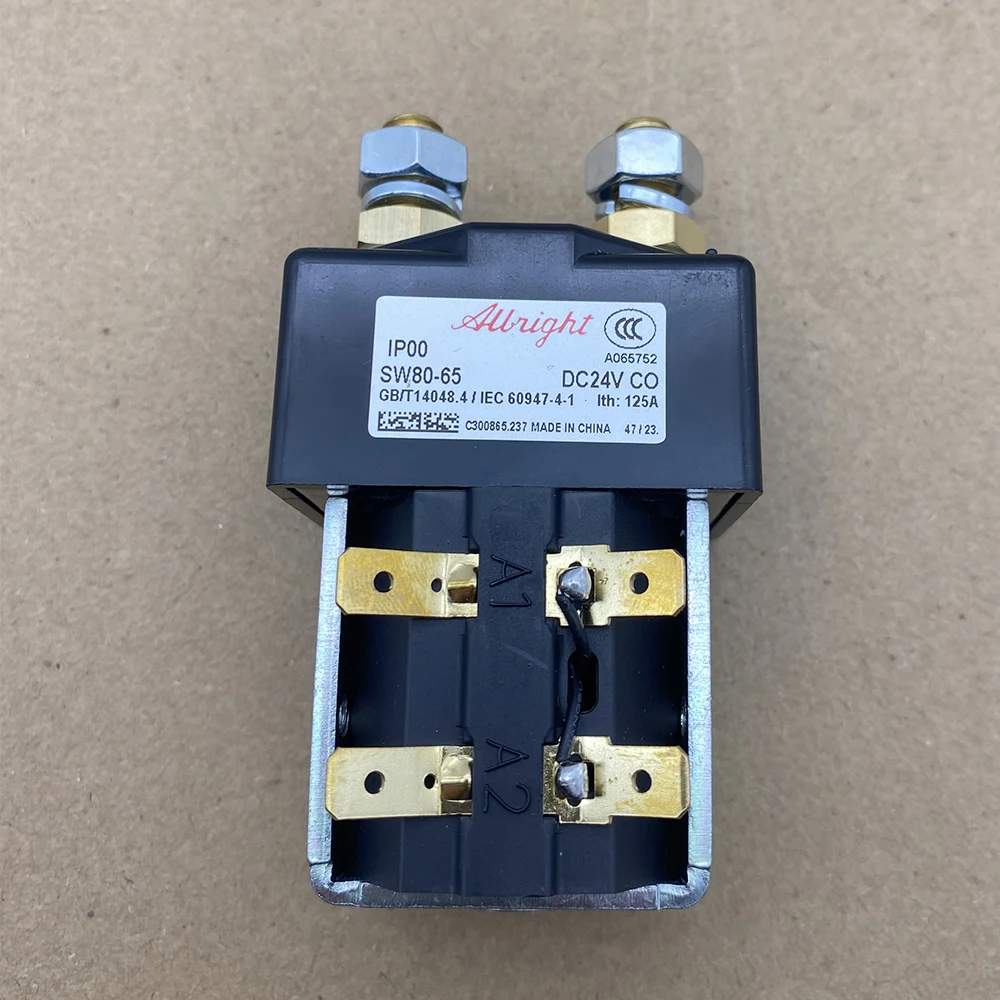 Universal DC contactor SW80-6 SW80-65 24V/48V/80V 125A Suitable for golf cart, forklift and stacker