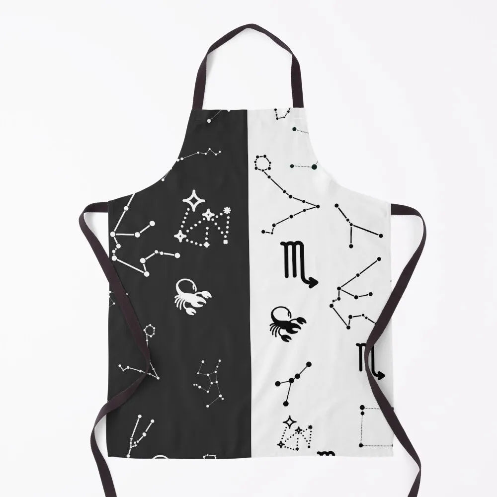 Scorpio Zodiac signs, Scorpio favorite color Apron waiter for women with pocket Chef Uniform Apron