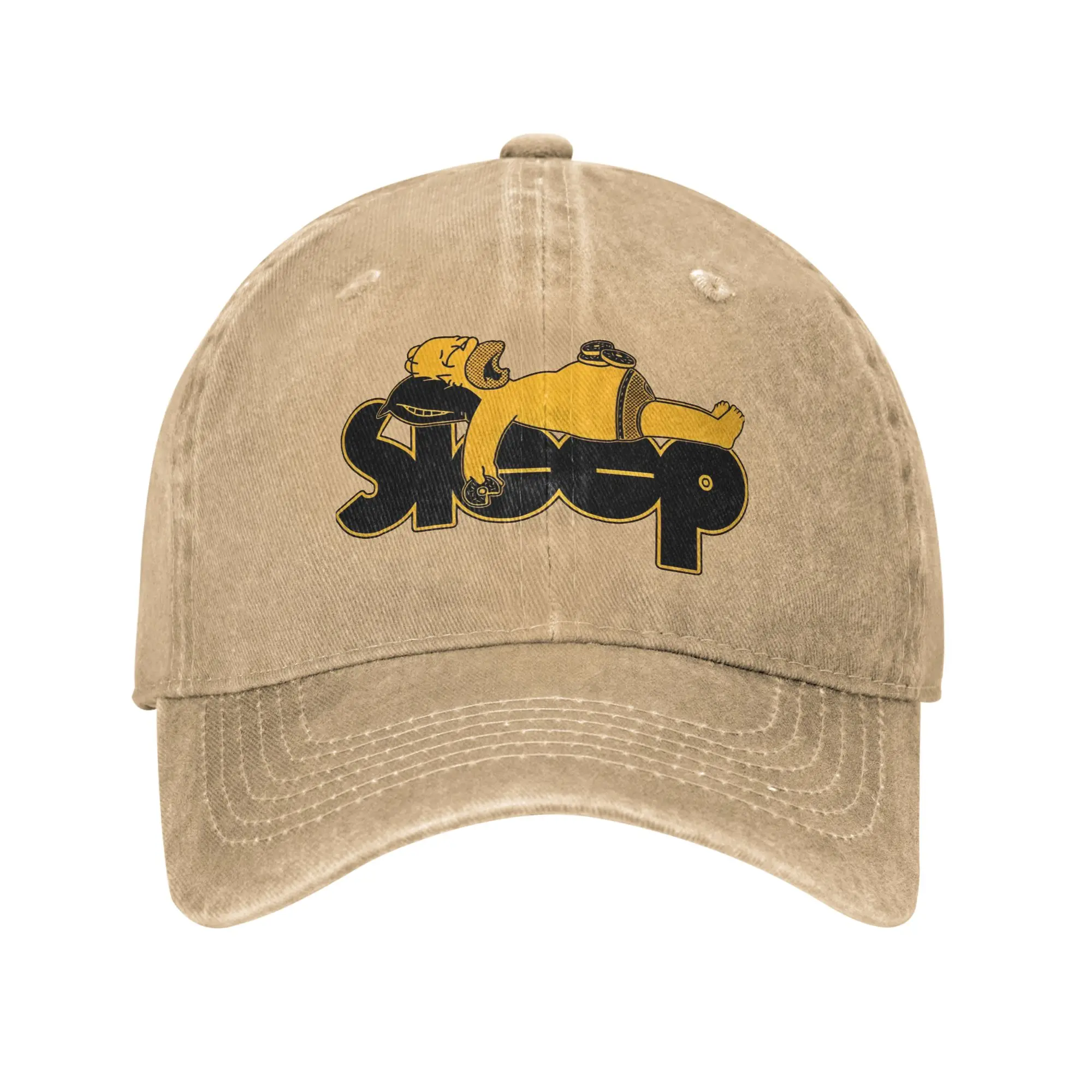 Sleeping The S-simpsons Cartoon Sun Baseball Cap y2k Funny Couple Women Washed Trucker Hat Print Tennis Skate Baseball Caps Gift