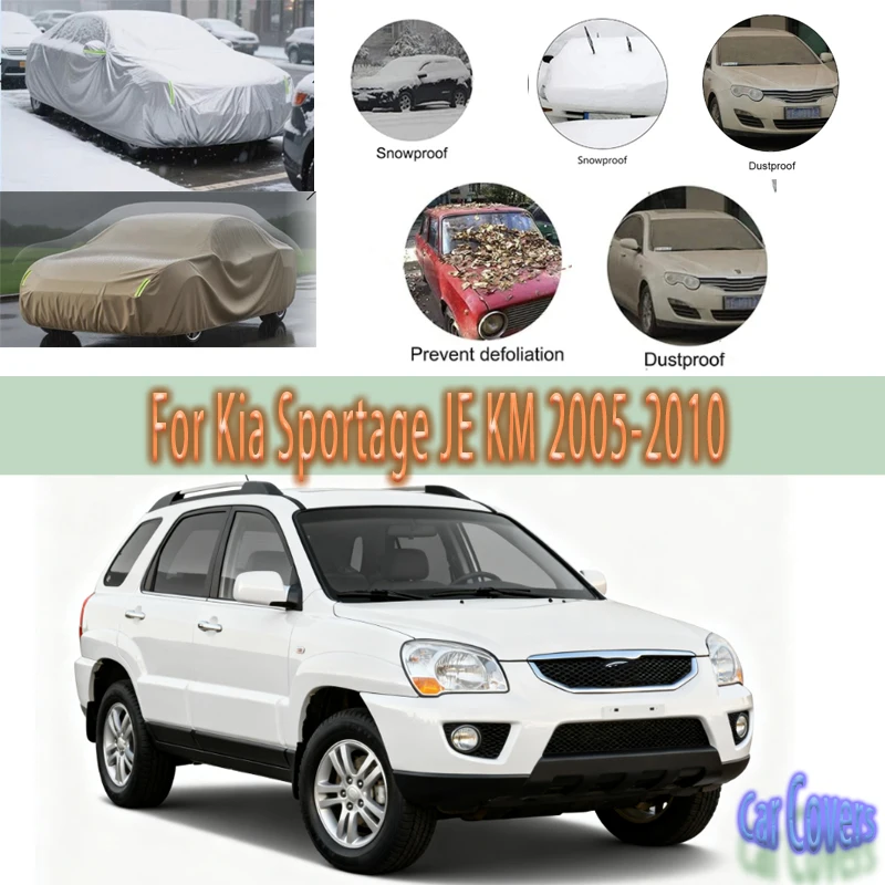 

For Kia Sportage JE KM 2005-2010 2008 2009 Outdoor Protection Full Car Covers Snow Cover Sunshade Waterproof Dustproof Exterior