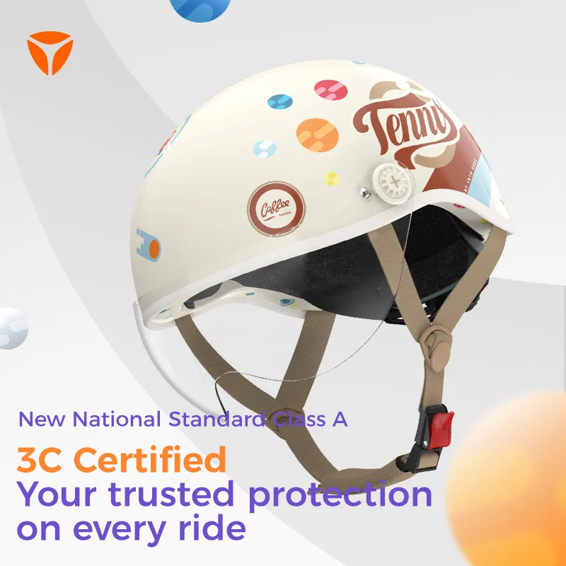 

Urban Tennis Style Helmet: Safety Adjustable, Lightweight Breathable & Trendy for City Sports