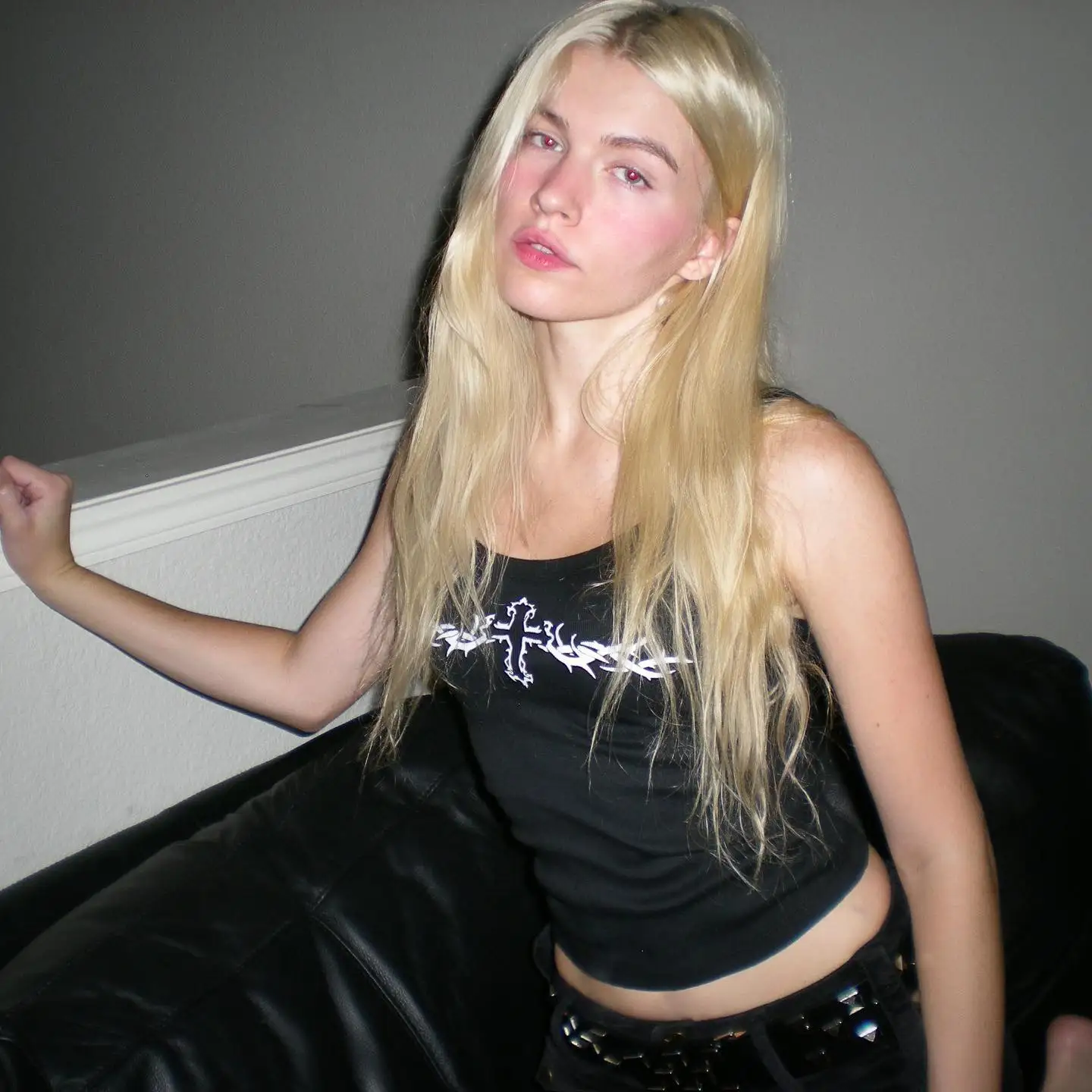 Y2k Sexy Sleeveless Tank Tops Vintage Character Print Cute 2000s Streetwear Crop Tops Clothes Gothic Summer Corset Baby Tee