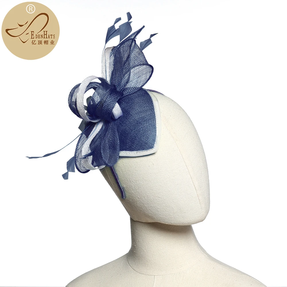 Fashion Feather Philippines Hemp Top Cap Flower Head Flower Fascinators For Women Hats S10-4325