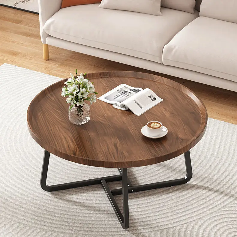 

Log,coffee table,living room,home,Nordic,small apartment,minimalist,round,side table,simple,modern,balcony,table