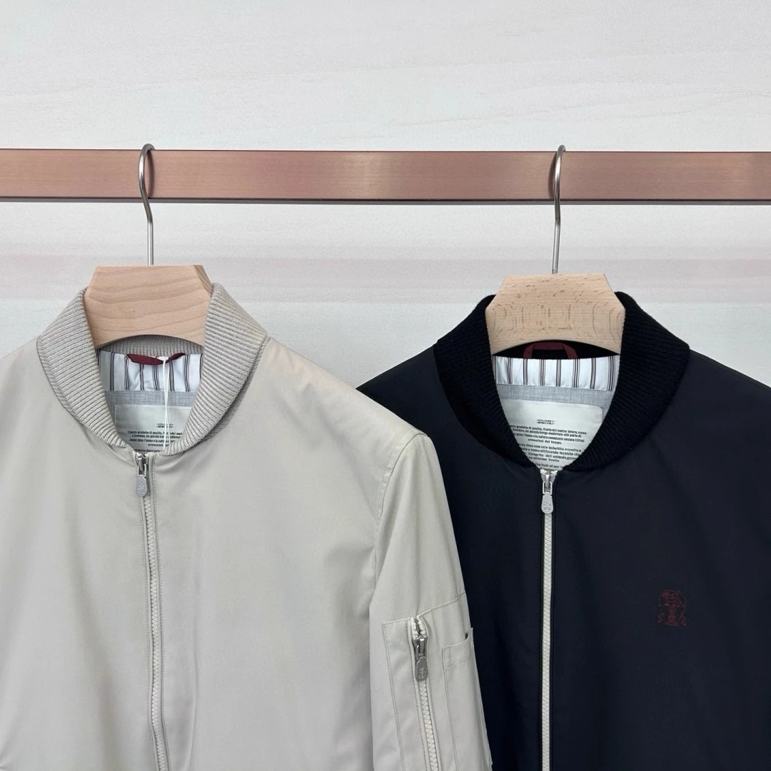 

BC 25aw minimalist business baseball collar vintage pocket jacket
