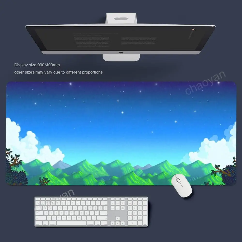 Large Stardew Anti-slip Mats Desk pads Gaming Mouse pad Speed Rug Game Table Mats Anime Keyboard MousePad For Office home