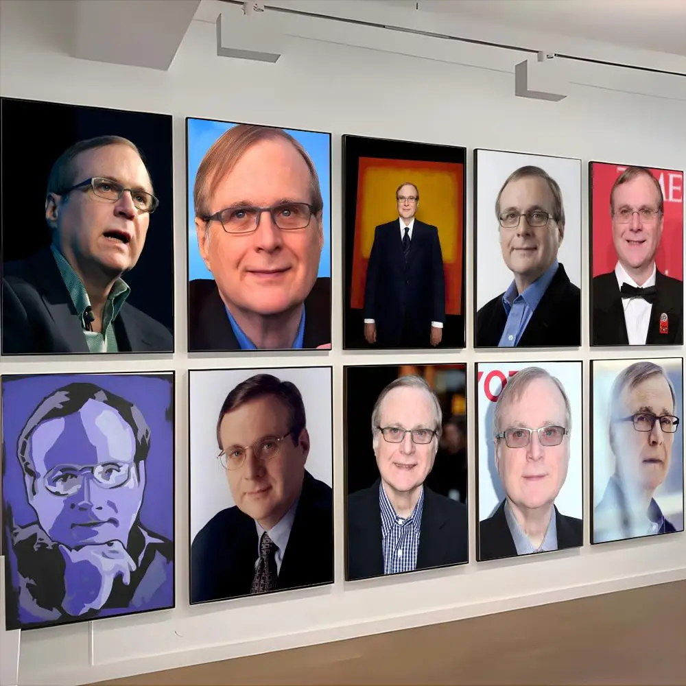 P-Paul Allen Poster retro poster art living room decoration