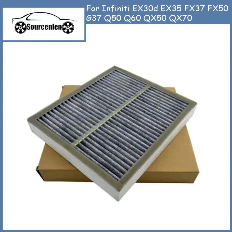 B7277-1CA0A B72771CA0A Pollen Air Conditioner Filter for Infiniti EX30d EX35 FX37 FX50 G37 Q50 Q60 QX50 QX70