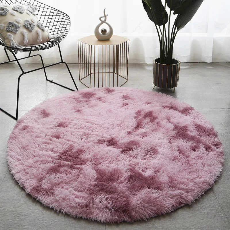 Solid Soft Bathroom Carpet Mat Rug, Round 1 PCS Anti-Slip Bath Mats Rug In The Toilet, Mat Carpet Rugs For Bathroom Alfombra