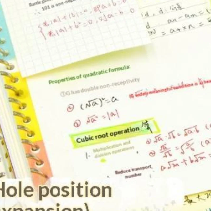 Pearl Loose Leaf Hole Expansion Sticker With Hole Sticker Convenient Sticker For Incorrect Questions