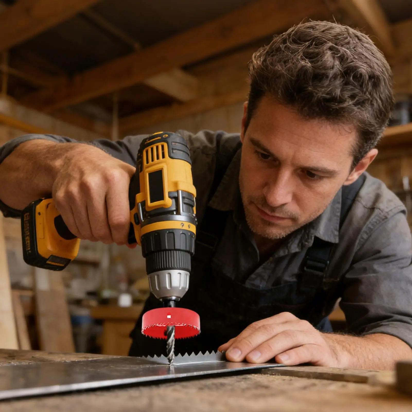 

Hole Saw Set 13-pieces Drill Bit Cutter Set Wood Hole Saw Kit For Soft Wood Plywood PVC Workshop Construction Home Improvement