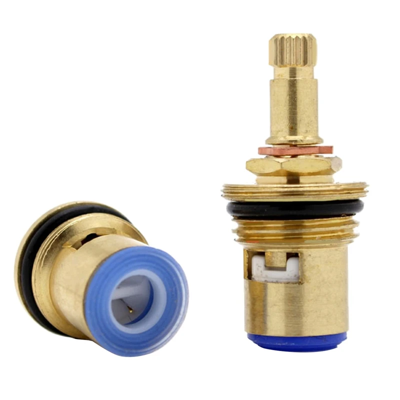 Brass Ceramic Cartridge Inner Faucet for Valve Faucet Cartridge 20 Teeth Replacement Tap Valves for Bathroom Drosphip