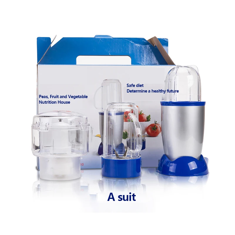 220V Household Mini Multifunctional Baby Food Machine Mini Mixer Milkshake Machine Meat Grinder Dry Grinding / Meat Three In One