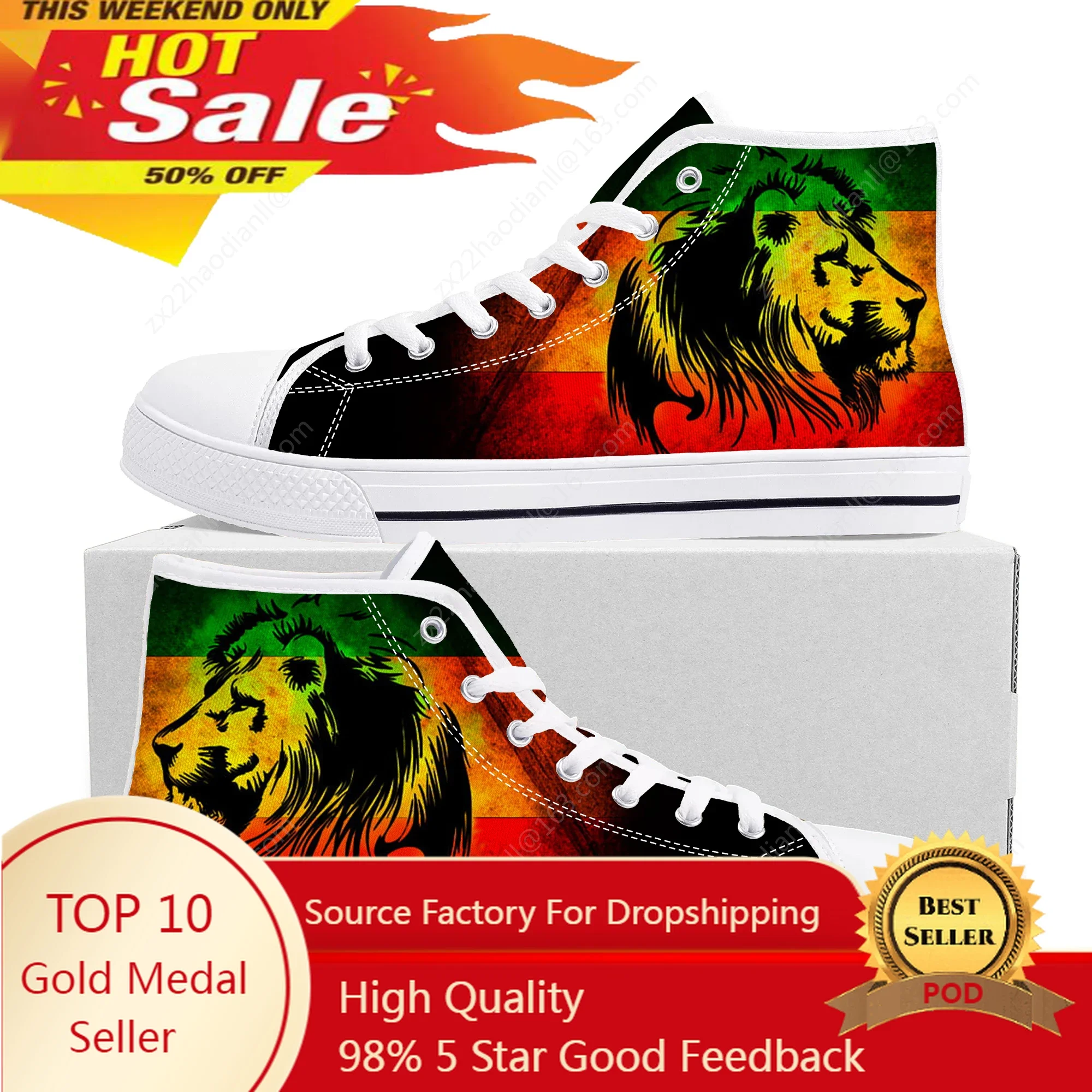 

Высокие кроссовки Reggae Rastafarian Rasta Rastafari Lion Of Judah, мужские и женские парусиновые кроссовки для подростков, повседневная обувь, обувь на заказ