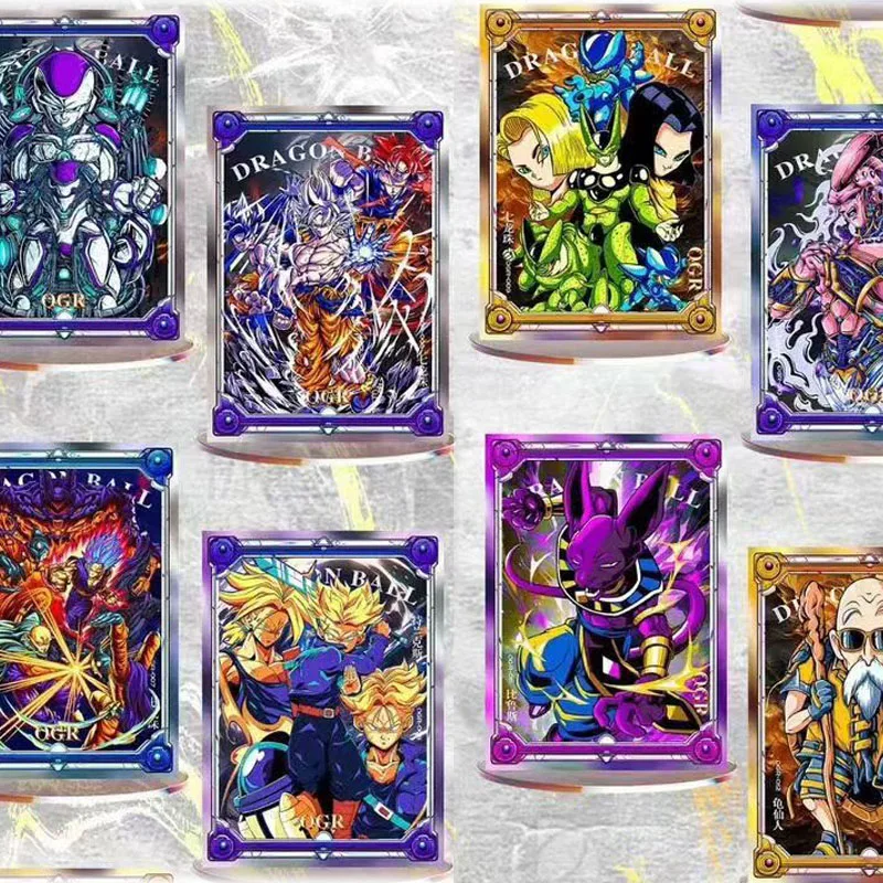 Wholesalesre Mixed Animation A6 Collection Cards 3d Crystal Stereo One Piece Bleach Naruto Dragon Ball Toys Acg Trading Cards