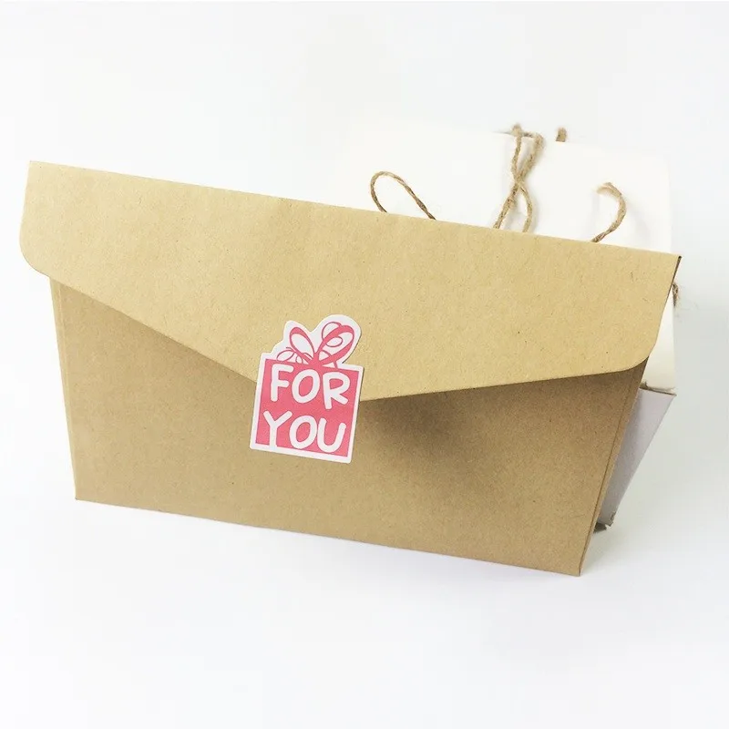 120pcs/pack  Pink Color Butterfly For You Style DIY Paper Labels Seal Sticker For Gift  Stickers