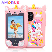 Kids Smart Phone Camera Toys Touchscreen Unicorn Baby Mobile MP3 Player Digital Camera Educational Toys for Girls Boys Age 3-8