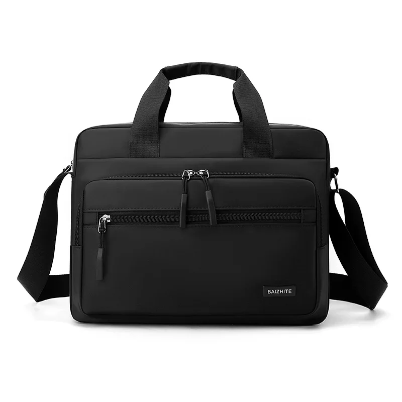 

New Men's Shoulder Bag Business Leisure Large Capacity Crossbody Handbag Versatile for Work Commuting Horizontal Messenger Bag