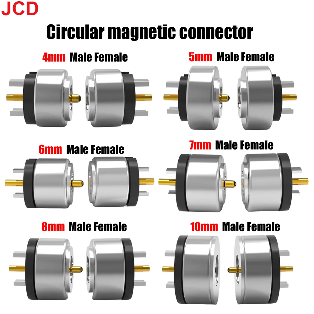 Circualr Shape Magnetic Pogo Pin Connector 4mm 5mm 6mm 7mm 8