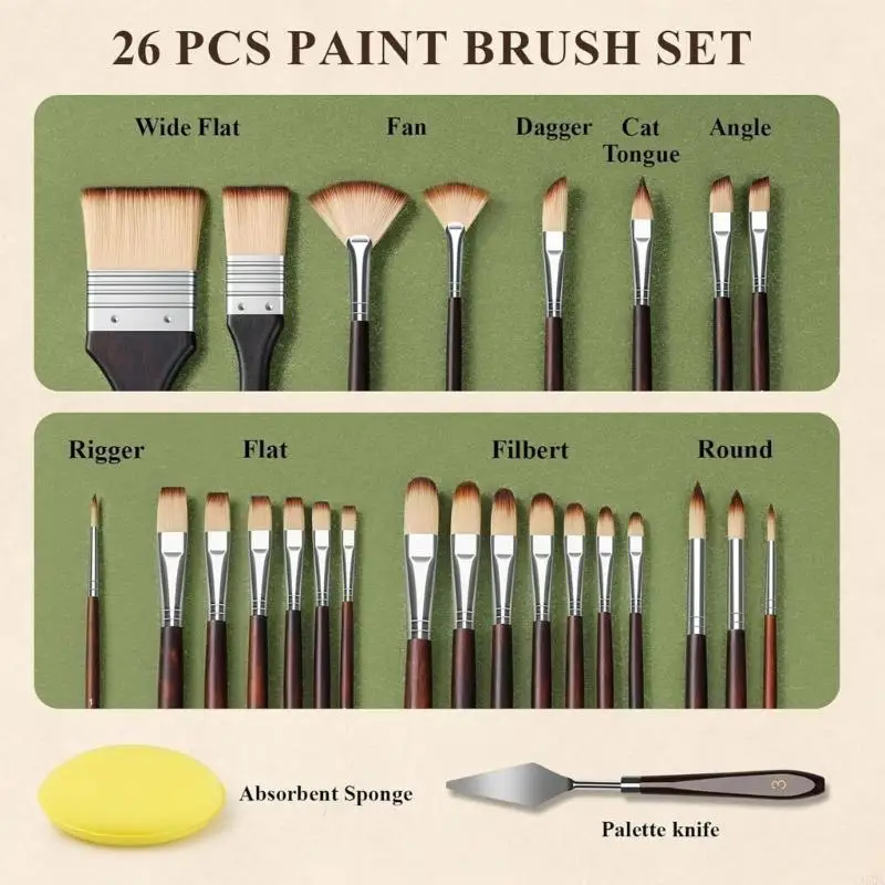 2025 New Multipurpose Fabric Brush Set Case Offering Flexible Storage Solution For Professional beginner And Hobbyists