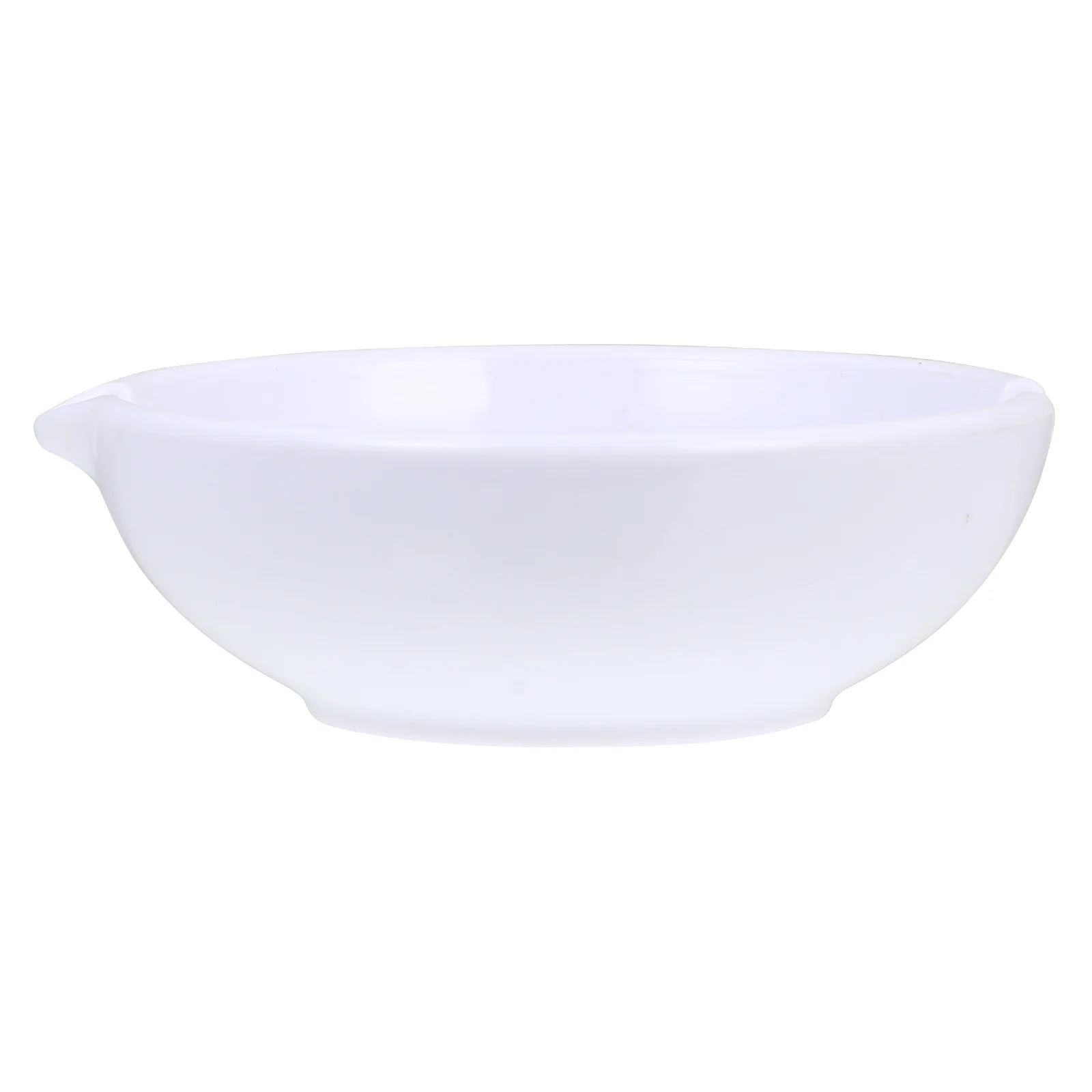 1pc Ink Dish Plastic Ink Plate Calligraphy Brush Holder Round Smooth Edge Easy Clean Durable Study Stationery Home Office Tool