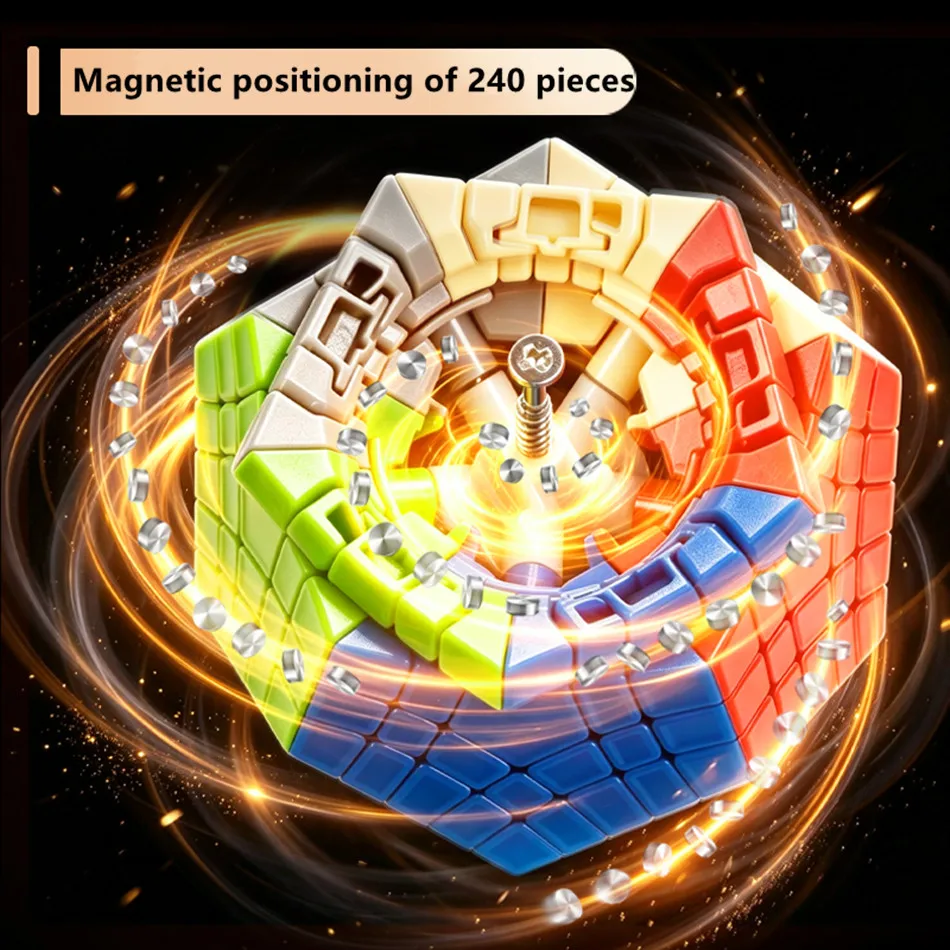 Shengshou XiaoSheng Cube Stickerless 5x5 Dodecahedron Puzzle Cube Speed 12 faces 5x5 Megaminx Magico Cubo Toy Children's Gift