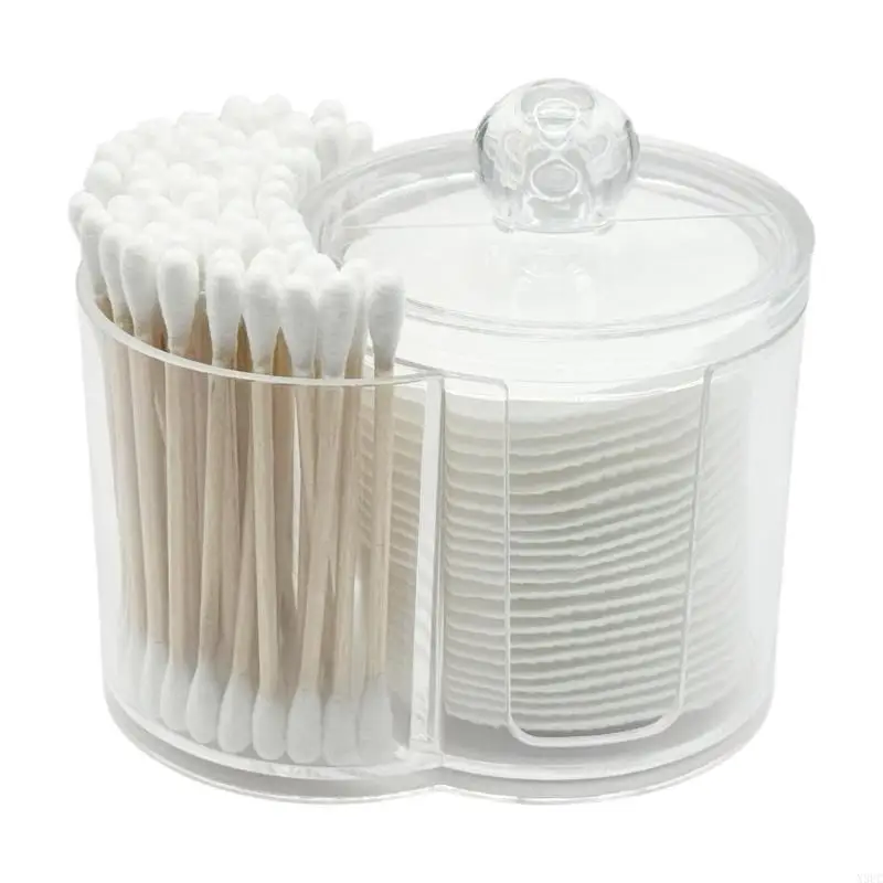 Minimalists Storage Container For Beauty Supplies Keep Cotton Swabs Dry And Tidying On Countertop X3UC