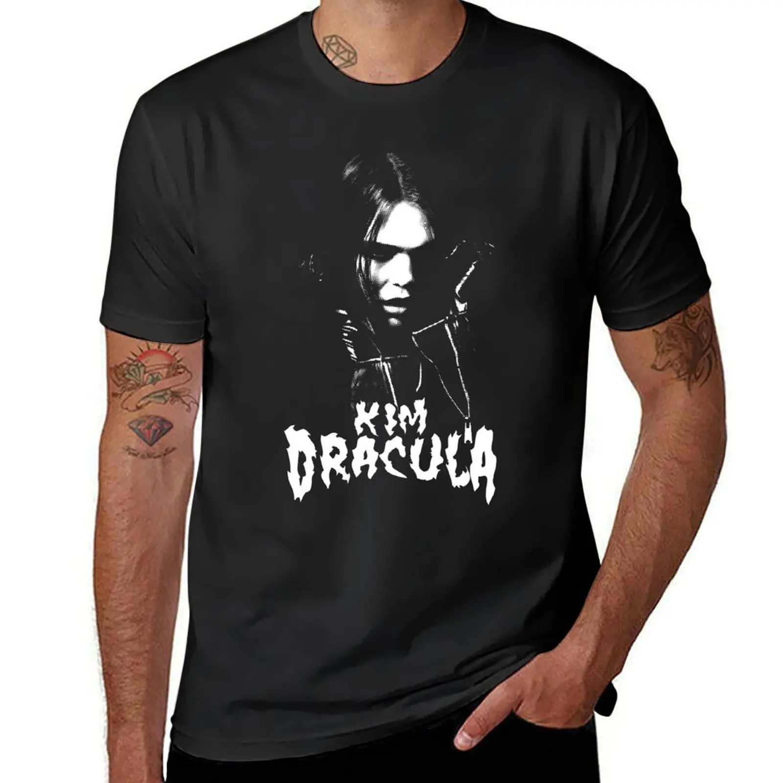 

KIM DRACULA T-Shirt animal prinfor boys blanks Blouse summer tops fitted t shirts for men