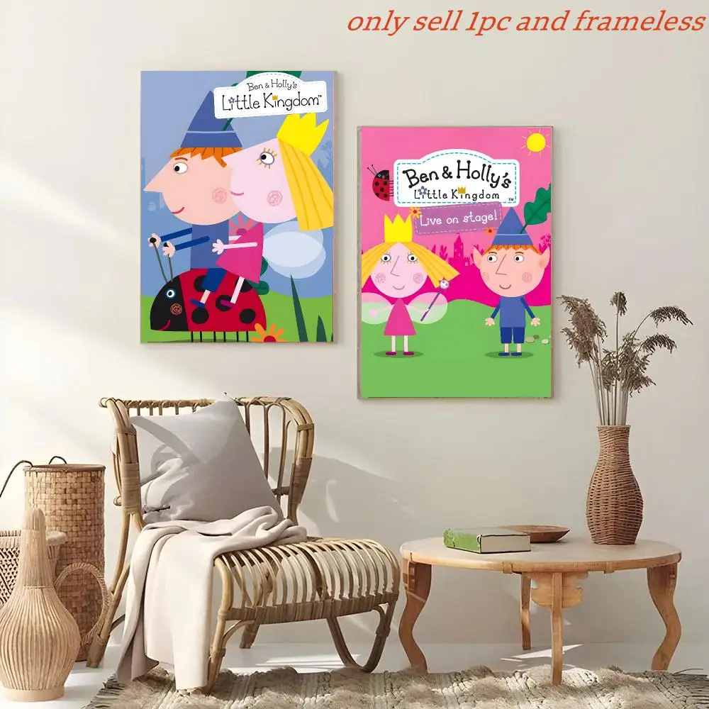 Anime Ben Hollys Little Kingdom Poster Painting And Print Wall Art Picture For Home Room Decor Gifts