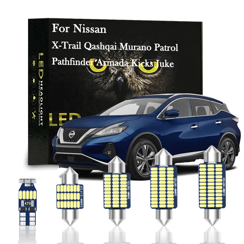 

Canbus Indoor LED For Nissan X Trail T30 31 32 Qashqai J10 J11 Pathfinder R51 R52 Patrol Y61 62 Armada Kicks Juke Murano