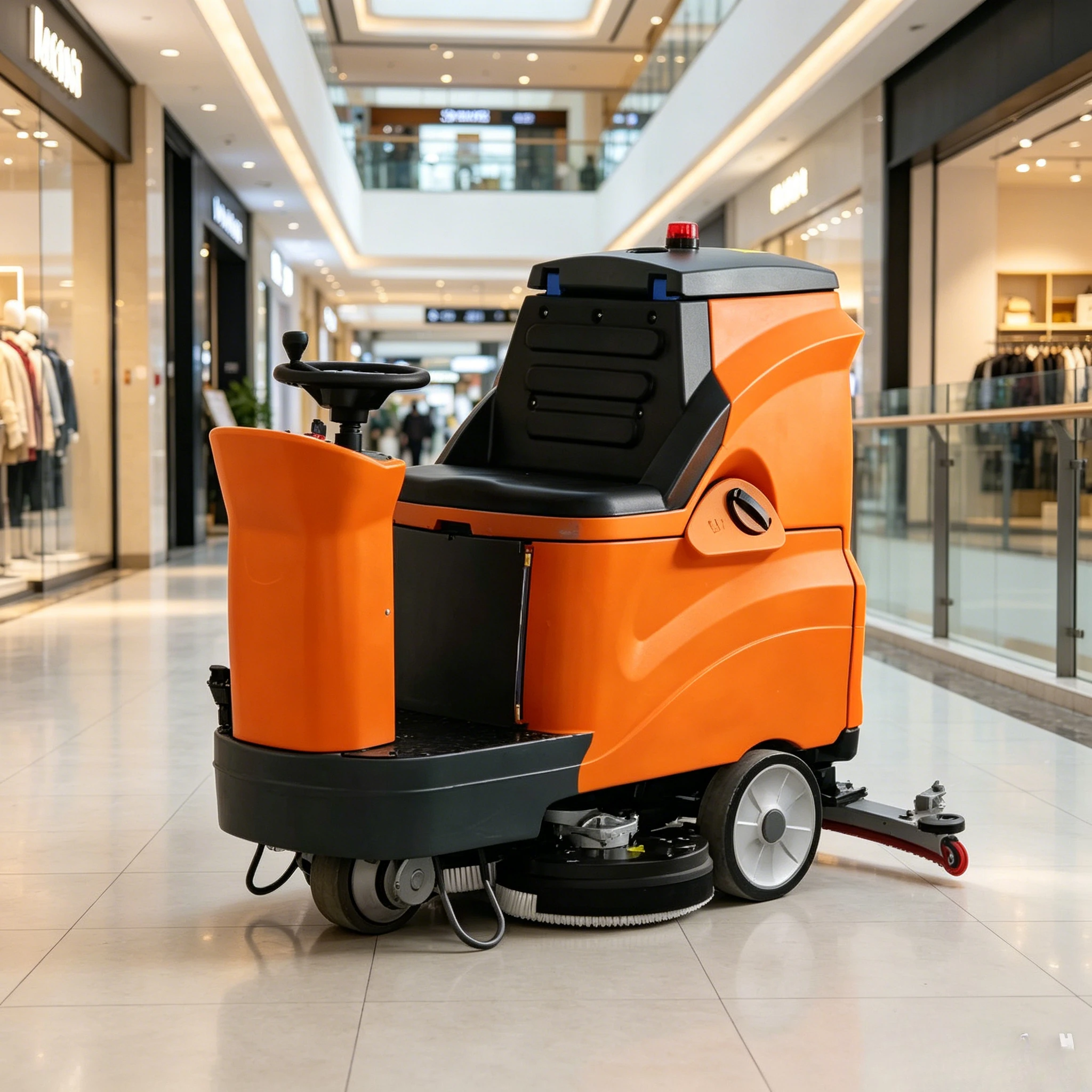 Floor Scrubber Dryer 17 Inch Walk Behind Floor Cleaning Machine with Squeegee for Tile Concrete Customized
