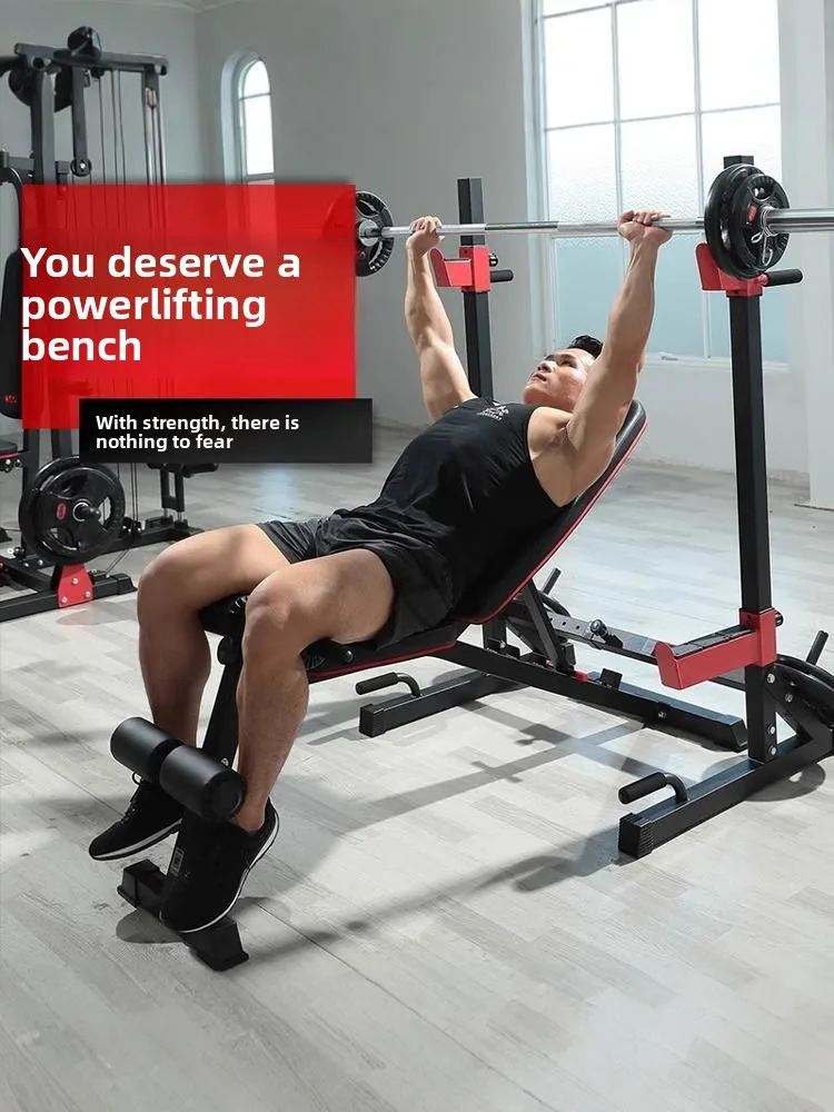 LMM weightlifting bed multi-functional squat frame fitness equipment training chest muscle integrated frame
