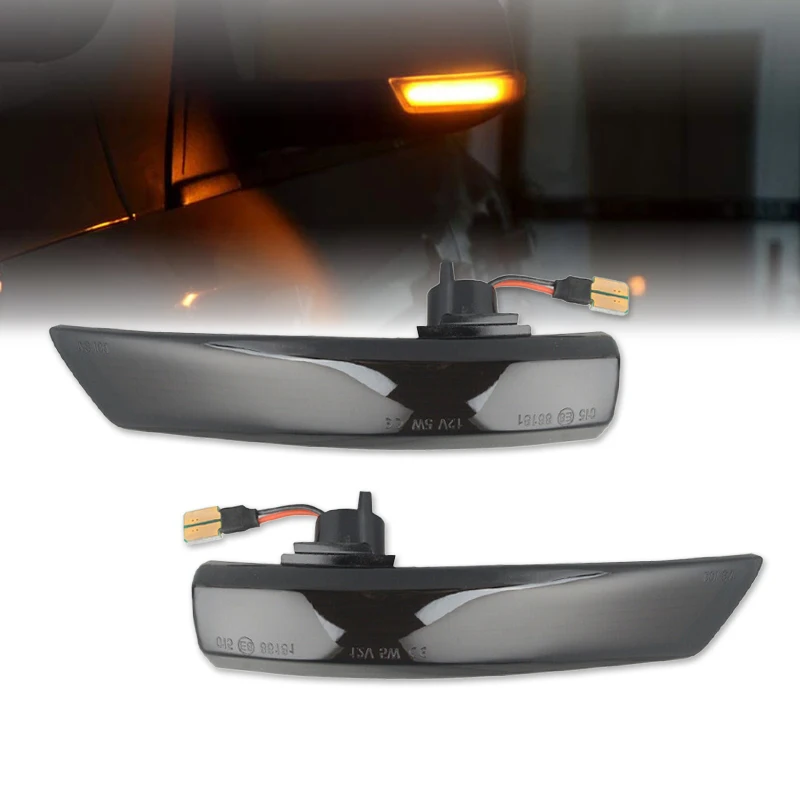 

2PCS For Ford Focus Mk3 LED Light 2 3 Mk2 Mondeo Mk4 Turn Signal Lamp Flowing Side Wing Rear View Mirror Blinker Dynamic