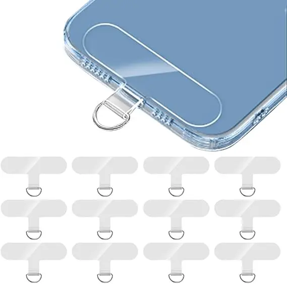 10/5/1Pcs Universal Tpu Mobile Phone Anti-lost Lanyard Card Gasket Nylon Detachable Phone Hanging Cord Strap Patch Tether Pad