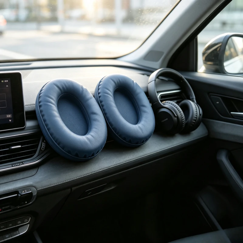 Oval Replacement Headphone Ear Pads, Soft Sponge Leather Foam Ear Cushion Ear Covers Multiple Size 60*70 To 90*110 2Pcs