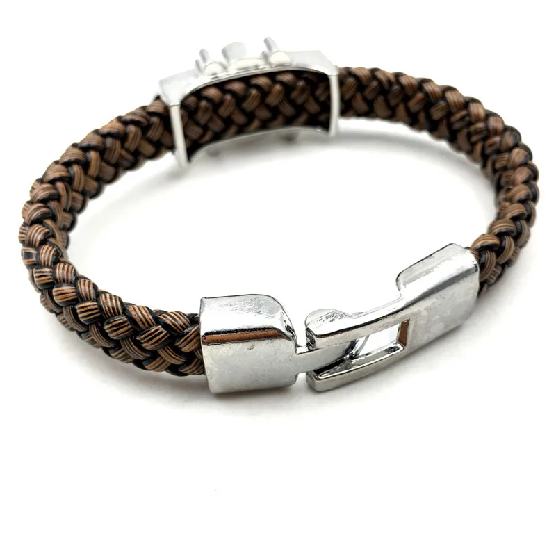 أنيمي الطرفية قطعة الجمجمة شعار الرجال فاسق سوار طالب مجوهرات سوار هدية هدية هدية عيد الهالوين