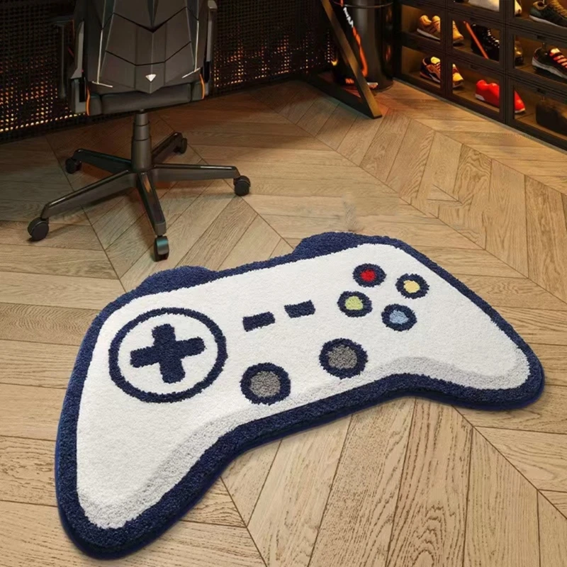 

Gamepad Bath Mat Furry Rug NonSlip Rug for Bedroom or Bath Soft Absorbent Mat for Home Decors