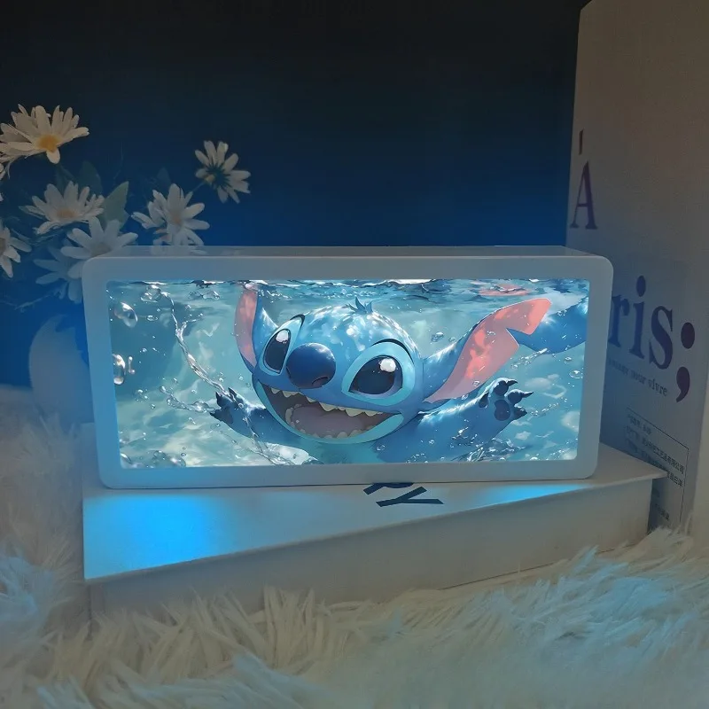 

Стич украшение комнаты Лило и Стич мини милый мультяшный ночник украшение для рабочего стола спальный свет подарок на день рождения оптовая продажа