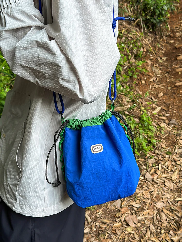 

Faionable Japanese Sle Crossbody Bag ex Lightweight Outdoor Bapa Women's Buet Bag Dstring Single oulder Bag